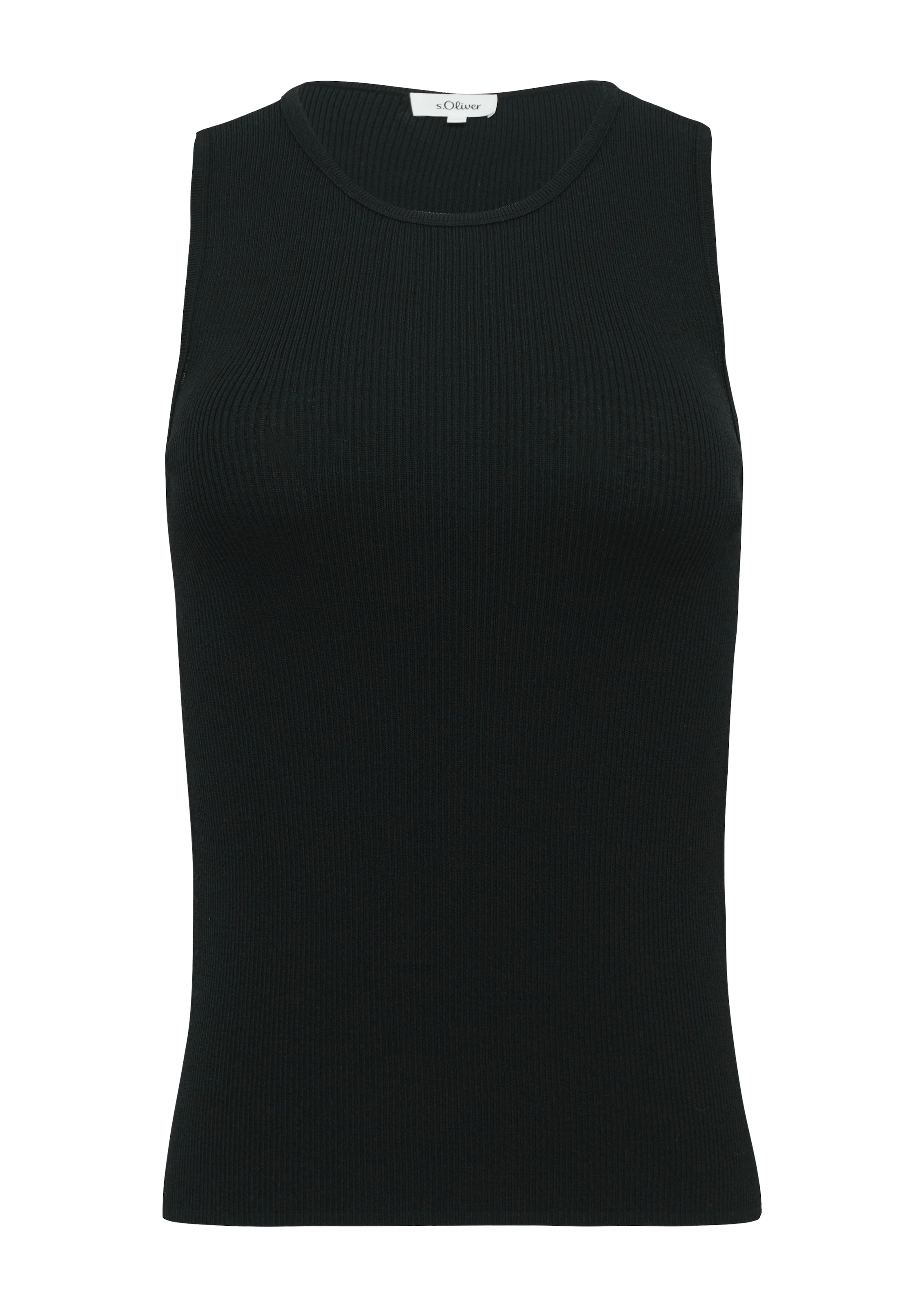 s.Oliver Top in Schwarz: Vorderseite