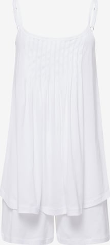 Hanro Short Pajama Set ' Juliet ' in White: front