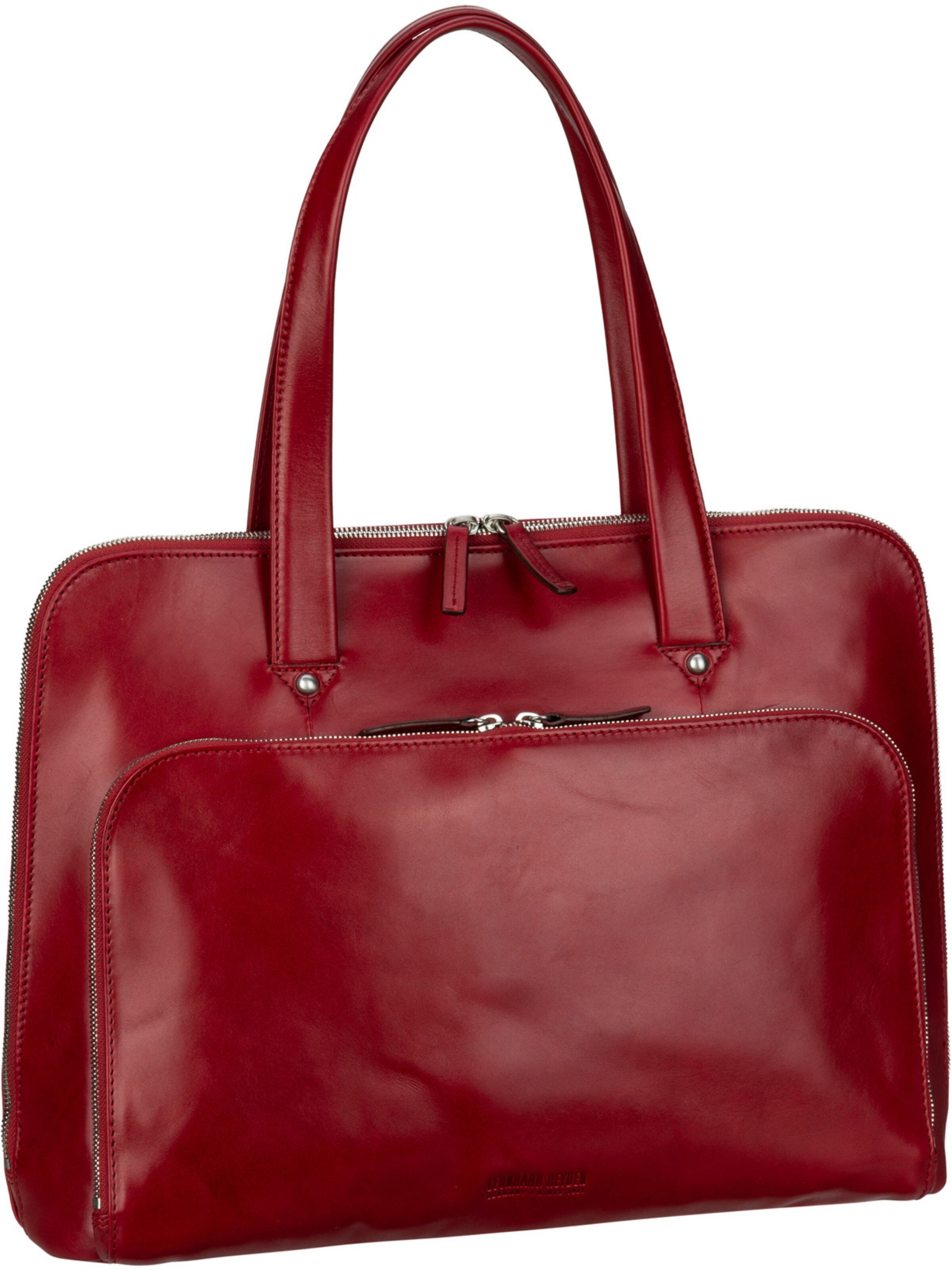LEONHARD HEYDEN Document bag 'Cambridge' in Red: front