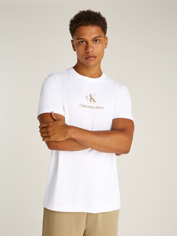 Calvin Klein Jeans Футболка в Белый: спереди