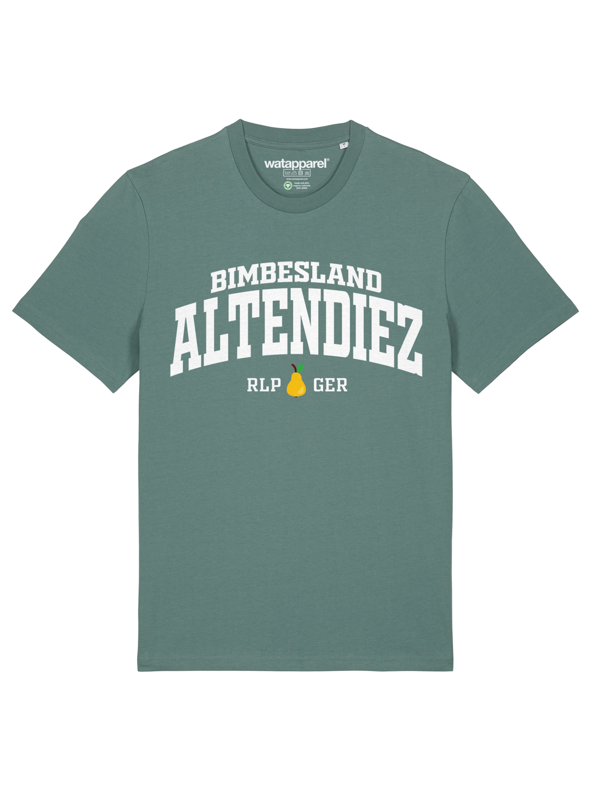 T-Shirt 'Altendiez Bimbesland' Watapparel en vert : devant
