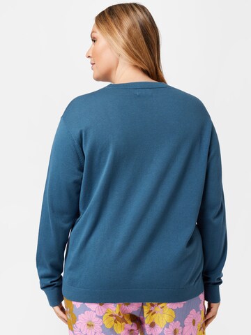 Calvin Klein Curve Pullover in Blau