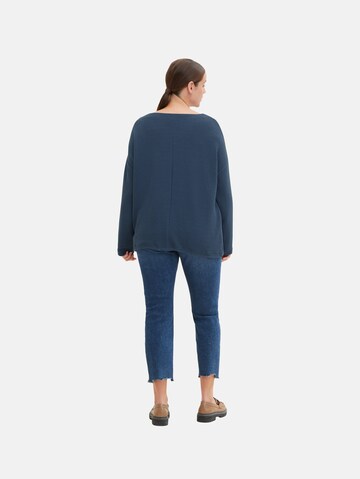 Tom Tailor Women + Sweatshirt in Blau