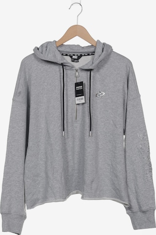 DKNY Sweatshirt & Zip-Up Hoodie in XXXL in Grey: front