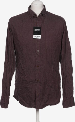 JACK & JONES Button Up Shirt in M in Red: front