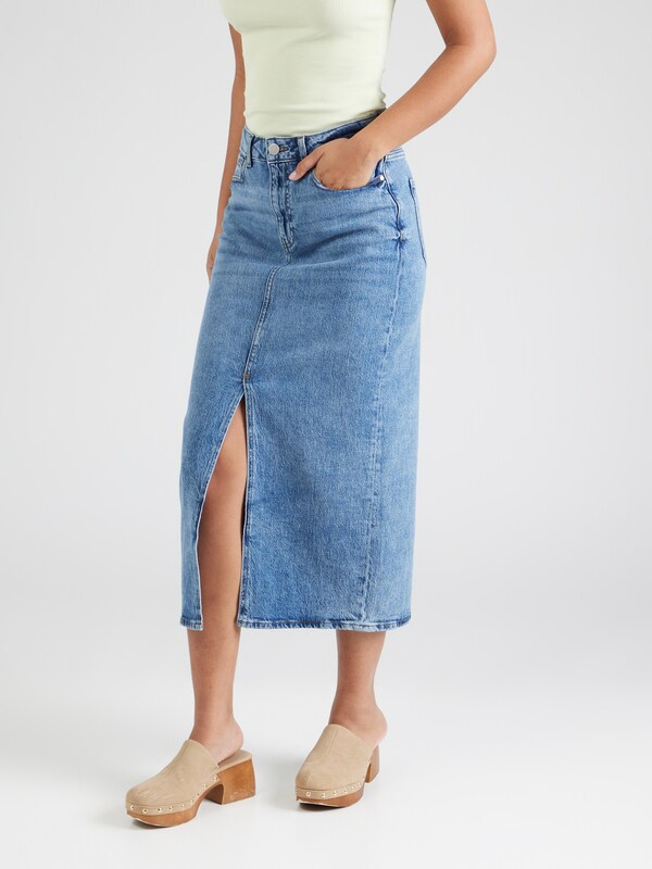 VILA Skirt 'VIJaf' in Blue Denim