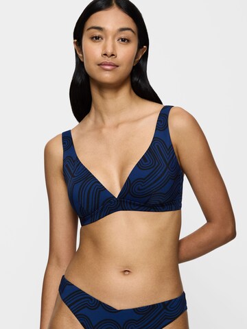 TRIUMPH Bustier Bustier-Bikini-Top ' Flex Smart Summer Plunge ' in Blau: Vorderseite