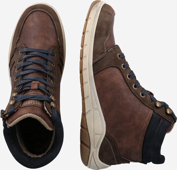 MUSTANG High-Top Sneakers in Brown