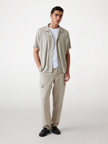 GUESS Regular Fit Hemd in Beige