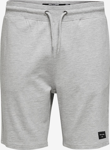 Only & Sons Regular Pants 'Neil' in Grey: front