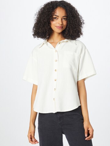 Camicia da donna di Warehouse in bianco: frontale