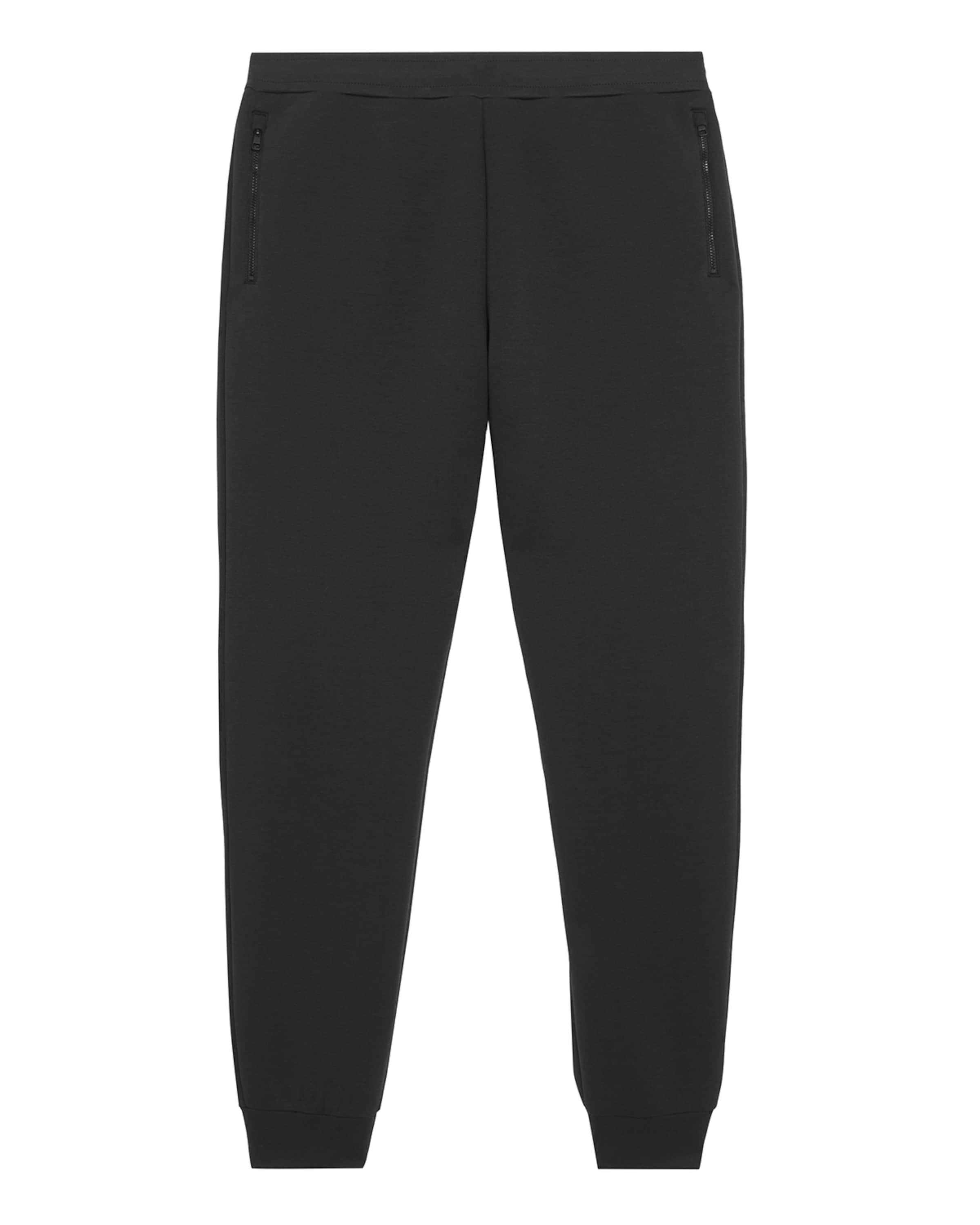 Lyle & Scott Tapered Broek in Zwart: voorkant