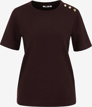 WE Fashion T-shirt i brun: framsida