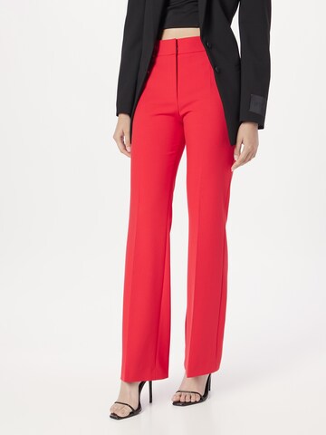 Regular Pantalon à plis 'Hovani' HUGO en rouge : devant