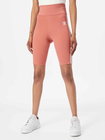 ADIDAS ORIGINALS Skinny Leggings 'Adicolor Classics Primeblue High-Waisted' in Oranje: voorkant