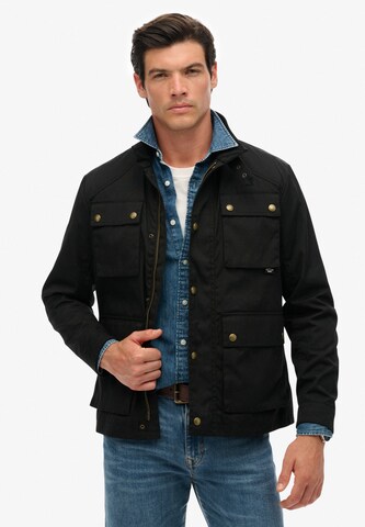 Superdry & Co Tussenjas 'The Merchant Store' in Zwart: voorkant