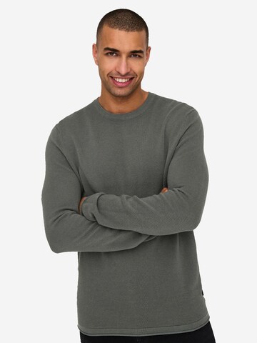 Only & Sons Pullover 'Felix'‌‌ in Grau
