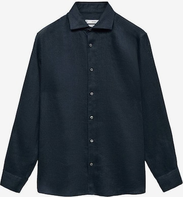 MANGO MAN Regular Fit Hemd 'Tucan' in Blau: Vorderseite