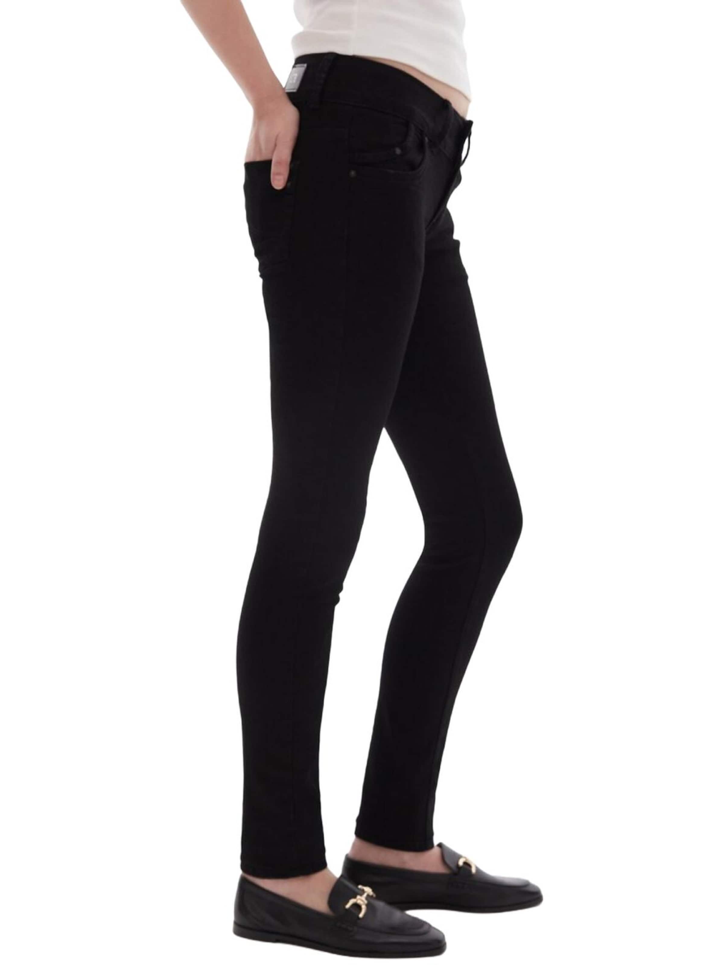 LTB Jeans - Slimfit Vaquero 'LTB Jeans Molly Skinny Leg Mid Waist Jeanshose' en negro