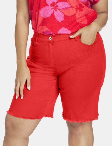 SAMOON Regular Shorts in Rot