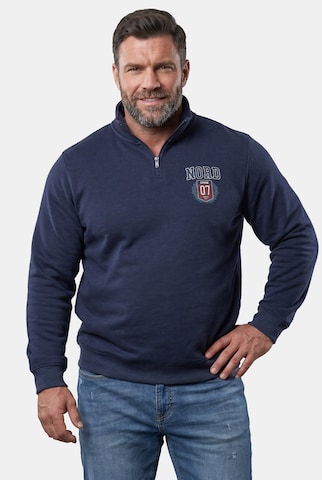 Men Plus Sweatshirt in Blue: front