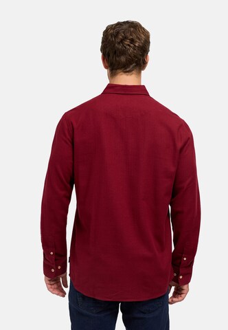 INDICODE JEANS Regular fit Button Up Shirt 'Riverside' in Red