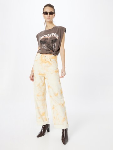 Top 'Rockstar Motorbike' di Nasty Gal in marrone