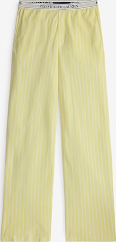 Polo Ralph Lauren Pyjamabroek ' Knit Oxford ' in Geel: voorkant