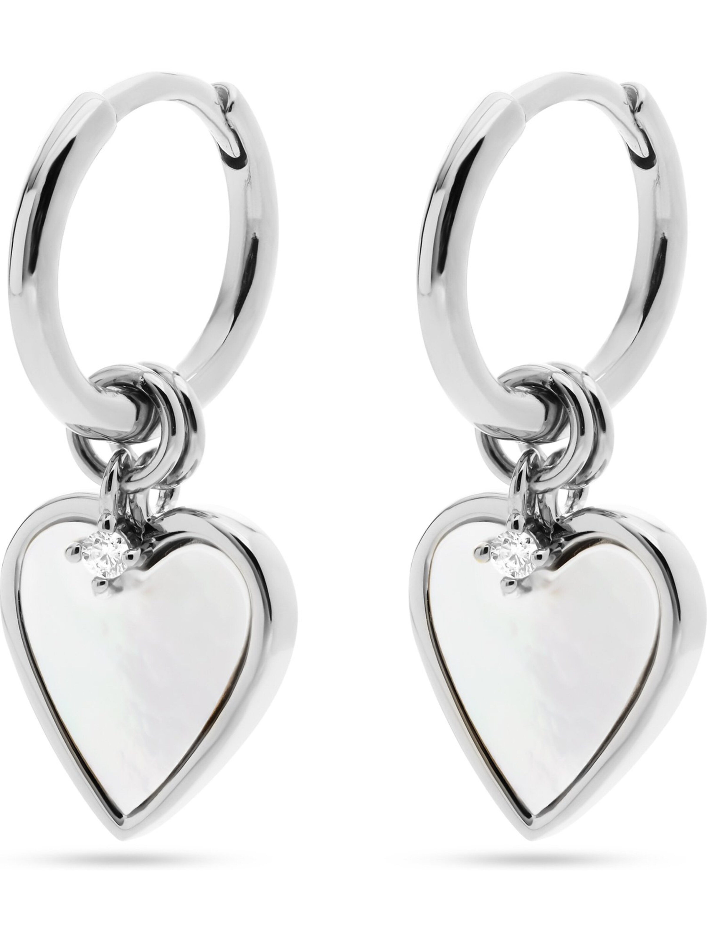 Guido Maria Kretschmer Jewellery Earrings in Silver / Transparent / Pearl white, Item view