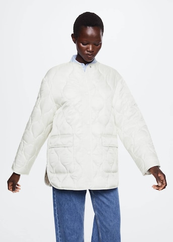 MANGO Prehodna jakna 'MELON' | bela barva: sprednja stran
