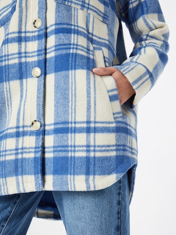 Neo Noir Between-Season Jacket 'Pike Open Check' in Blue