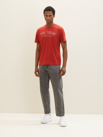 TOM TAILOR T-Shirt in Rot