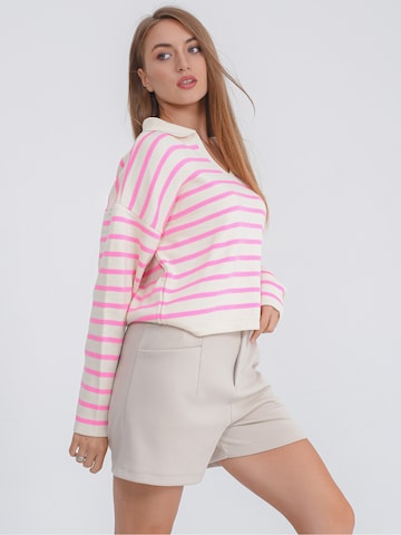 FRESHLIONS Oversized Sweater ' Larina ' in Pink
