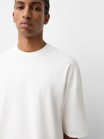T-Shirt Bershka en blanc