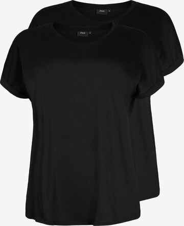 Zizzi - Camiseta 'KATJA' en negro: frente