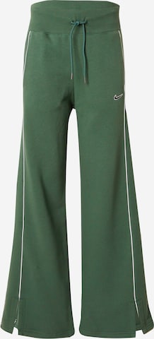 Nike Sportswear Wide leg Παντελόνι 'FLC PHX' σε πράσινο: μπροστά