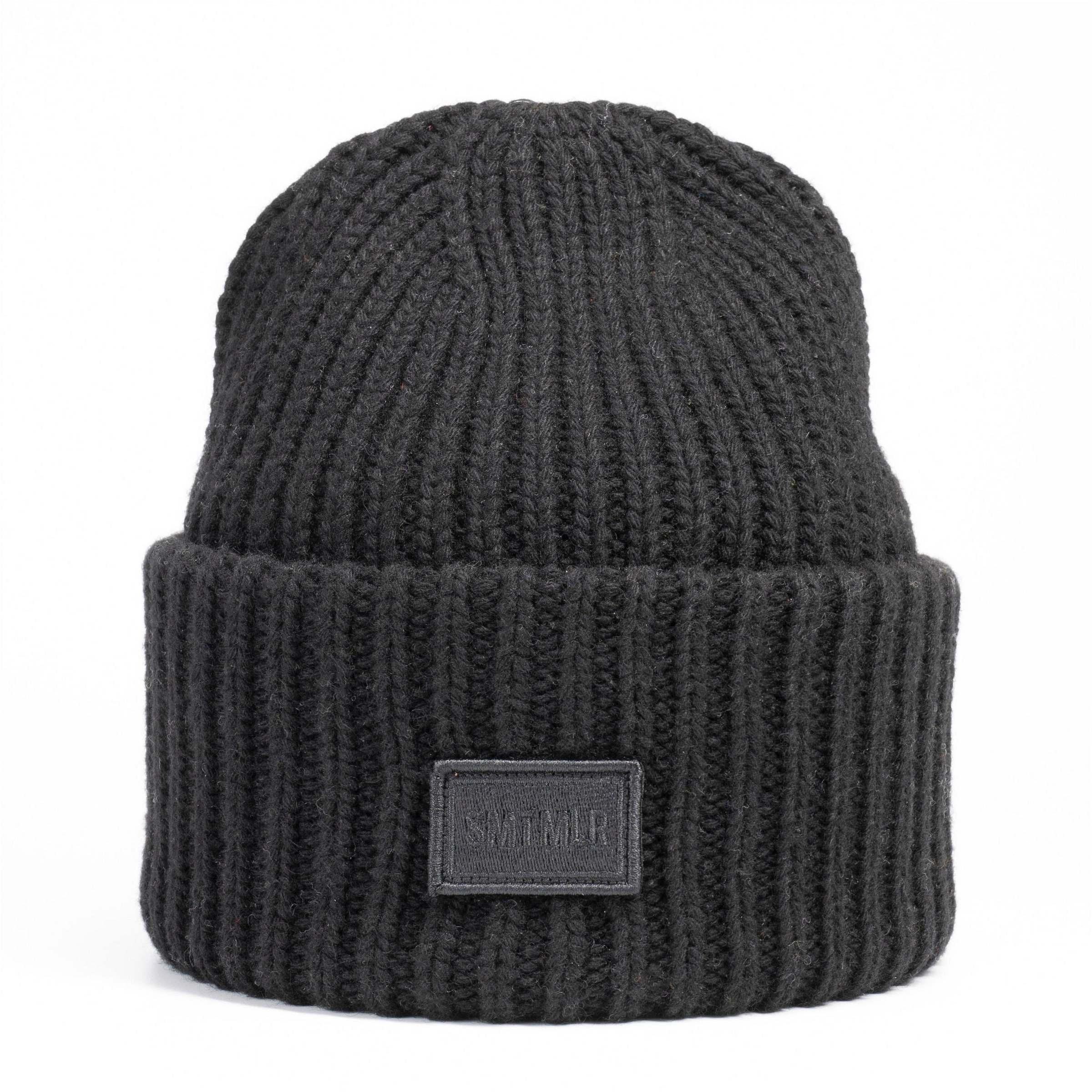 Smith and Miller Beanie 'Vermilion' in Black, Item view
