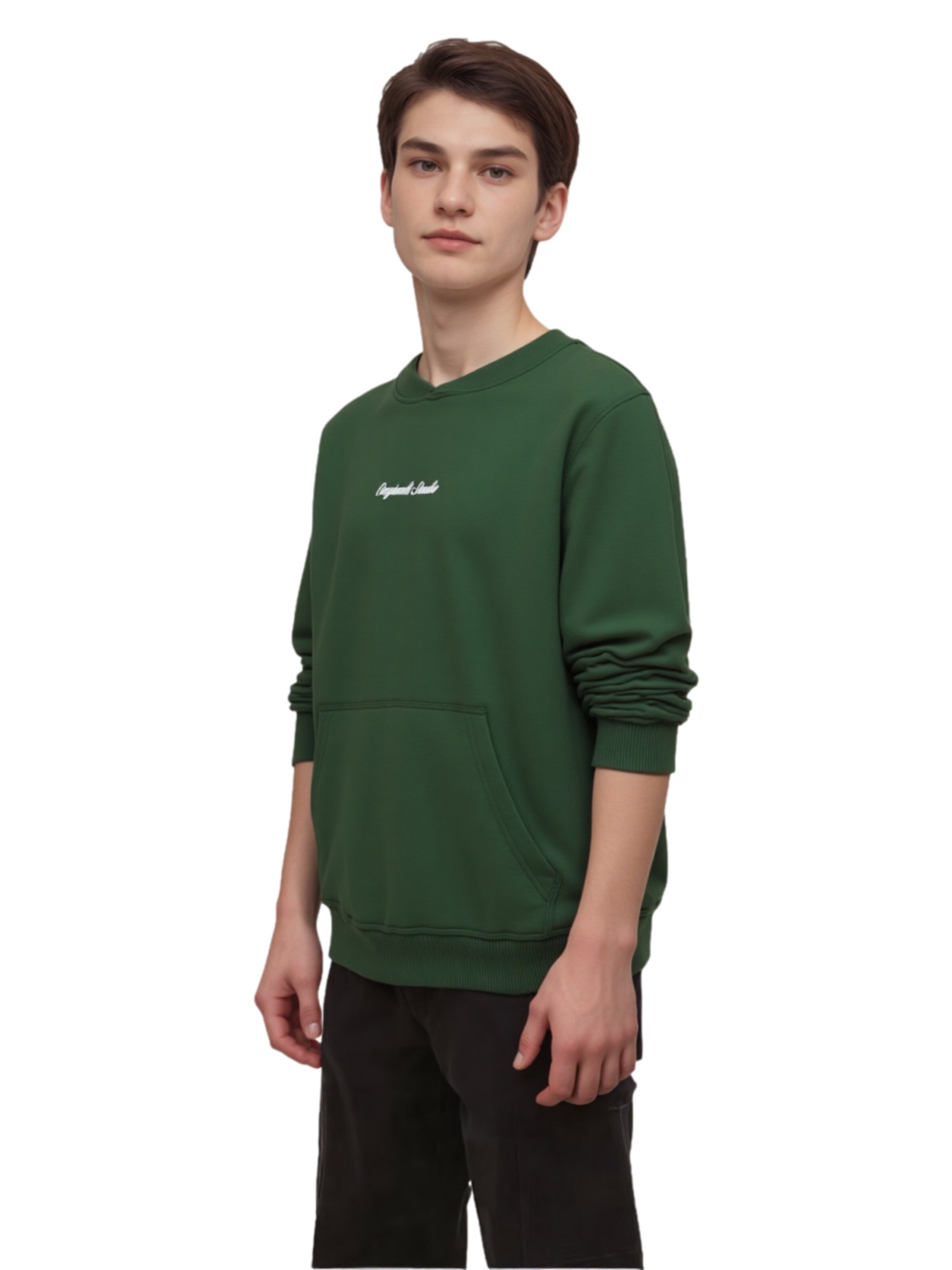 Sweat 'Norrebro' Jack & Jones Junior en vert : devant