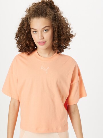 T-shirt fonctionnel PUMA en orange : devant