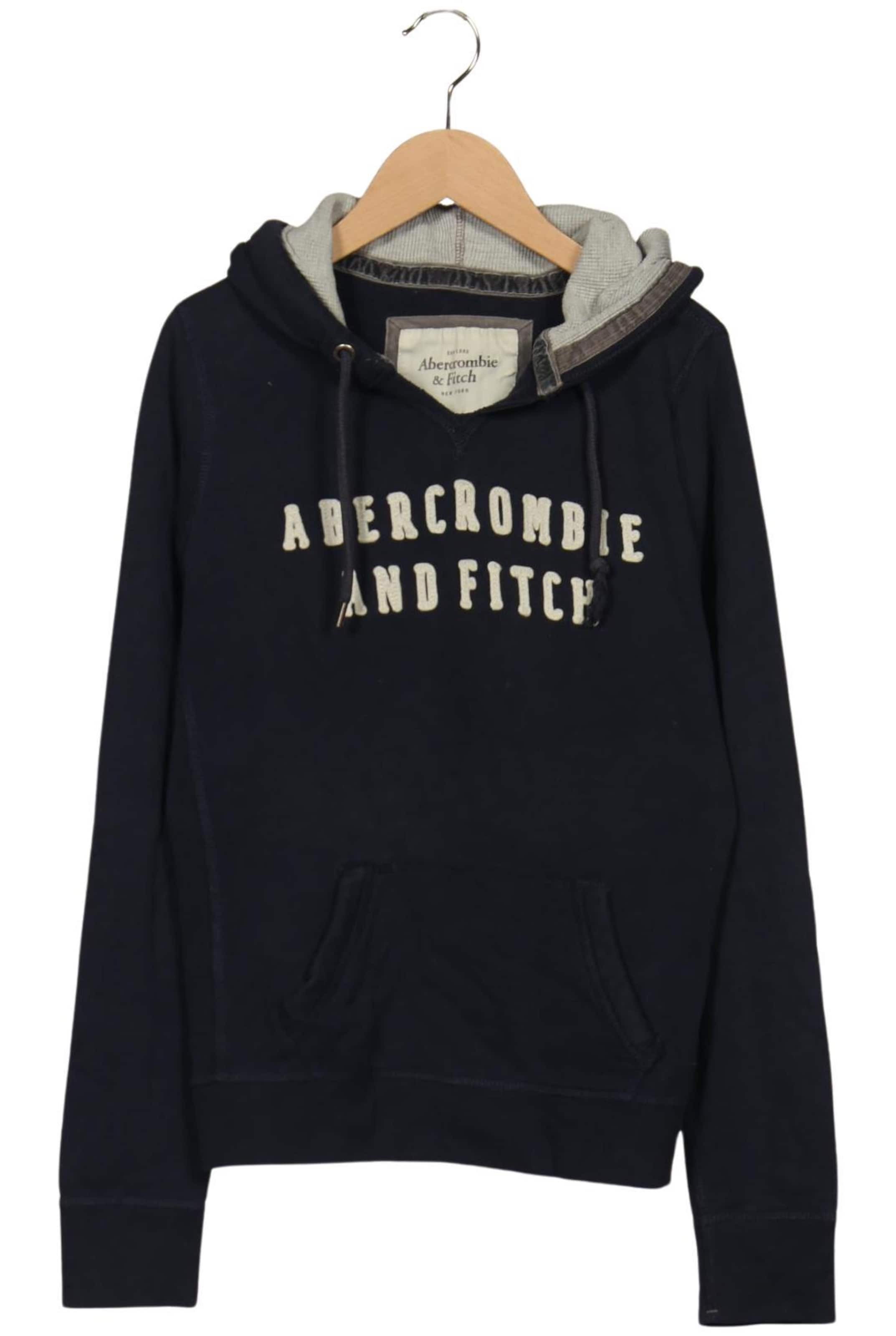 Abercrombie & Fitch Kapuzenpullover L in Blau: Vorderseite