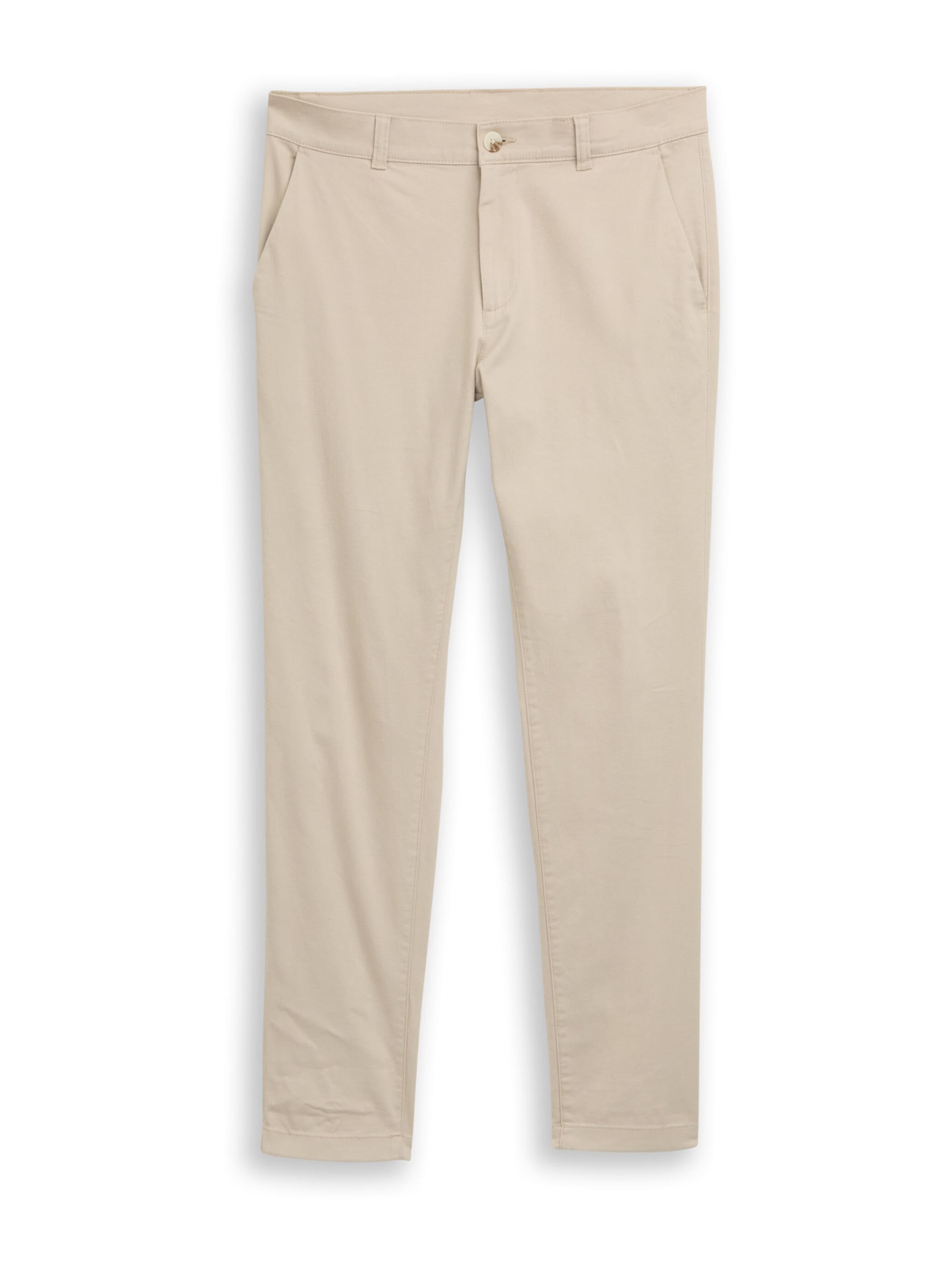TOM TAILOR Slimfit Hose in Beige: Vorderseite