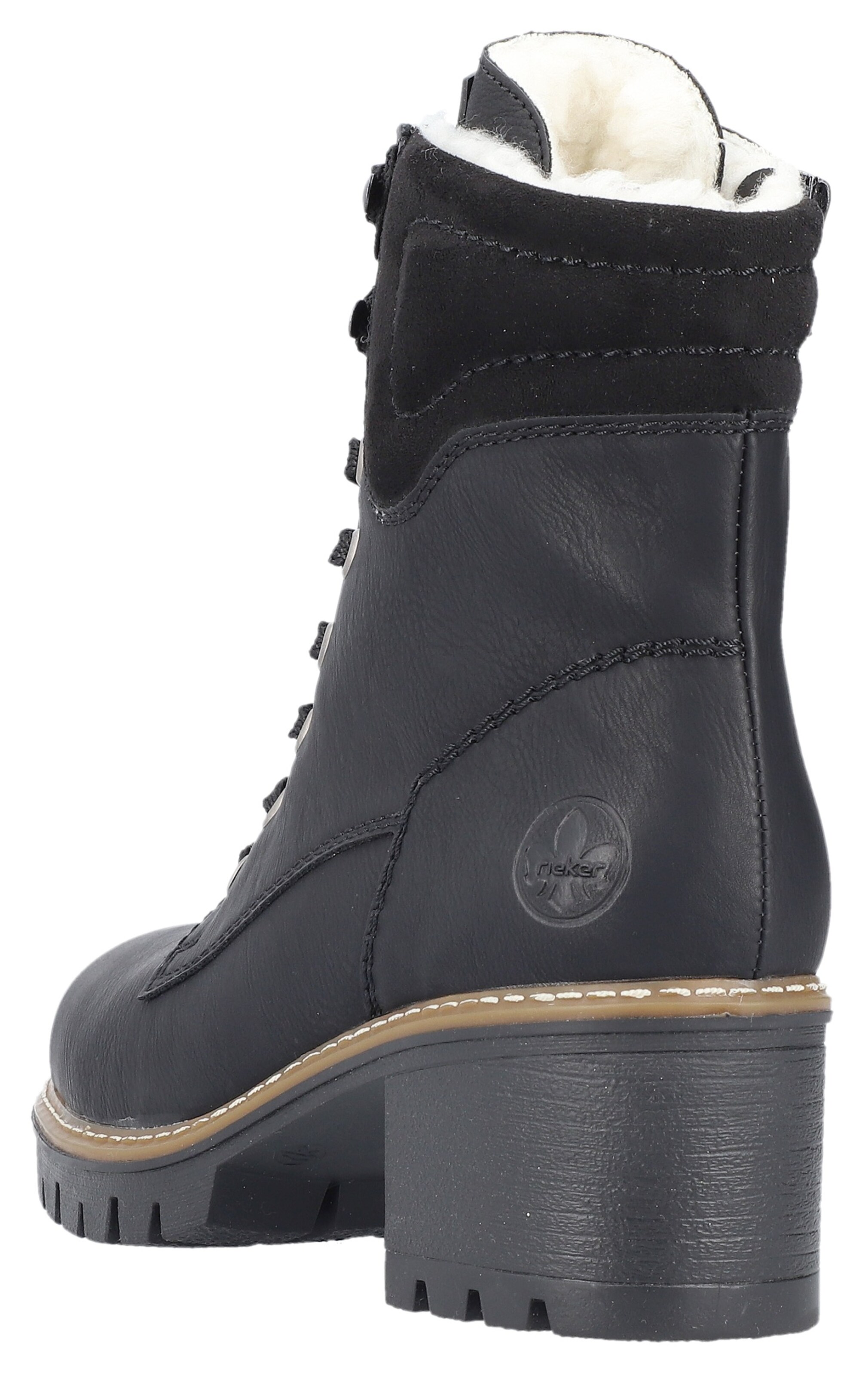 Bottines à lacets Rieker en noir