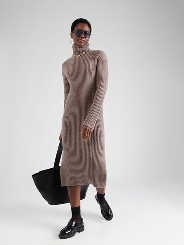 PIECES Knit dress 'LANJA' in Brown