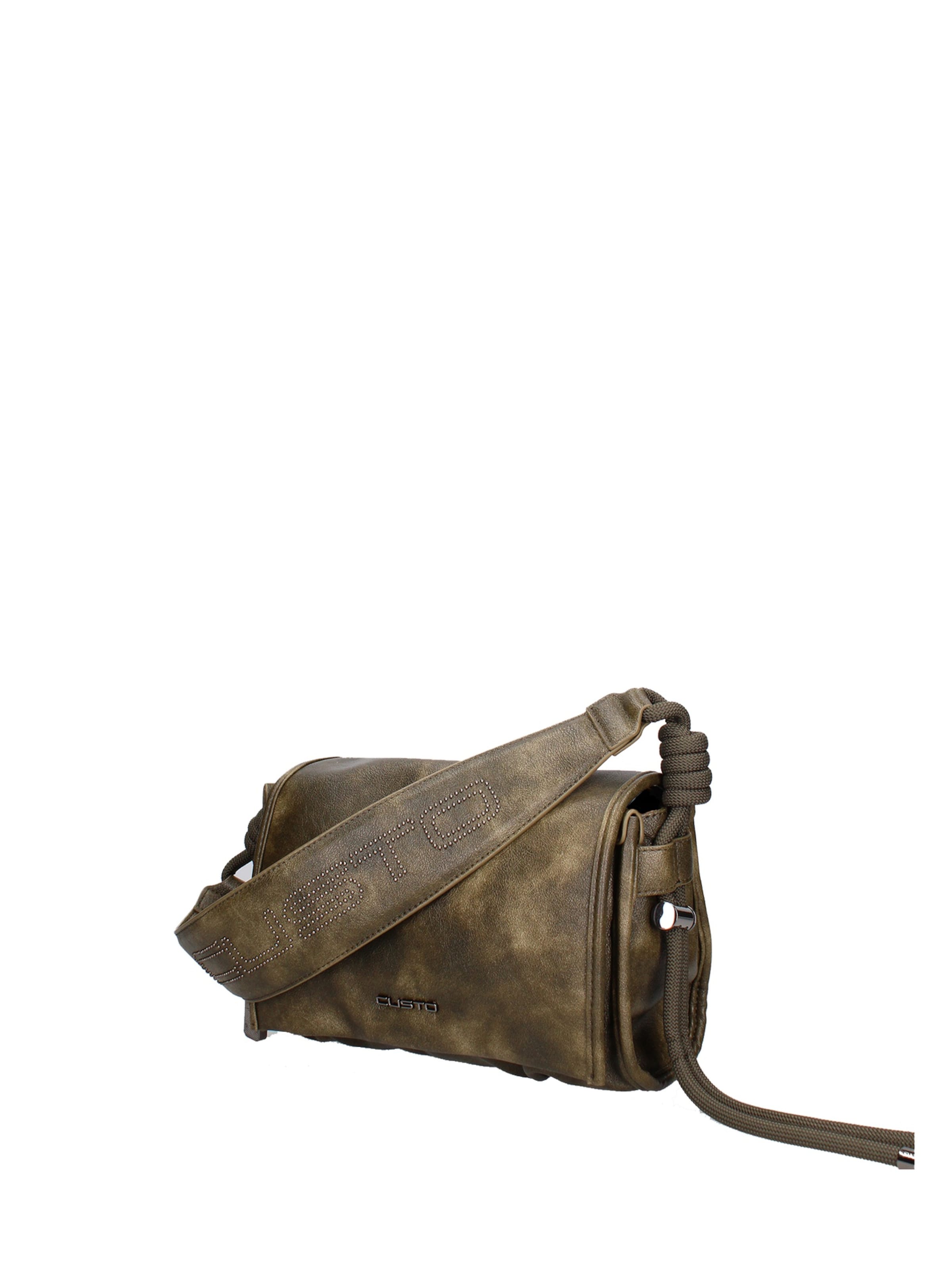 Borsa a spalla di Custo Barcelona in verde: frontale