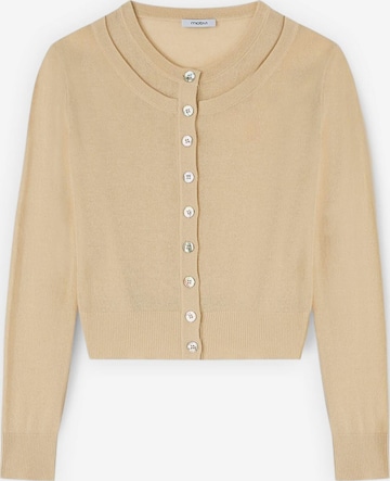 Cardigan MOTIVI en beige : devant