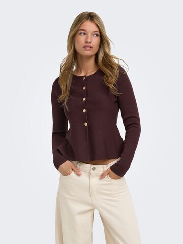 ONLY Strickjacke in Lila: Vorderseite