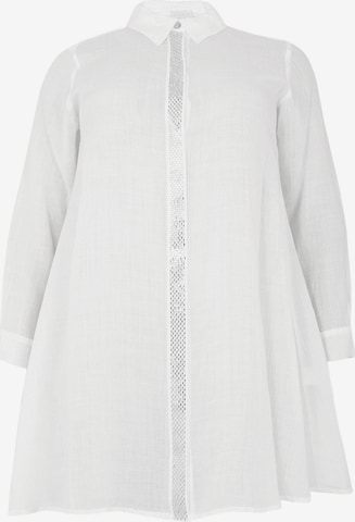 Yoek Blouse in White: front