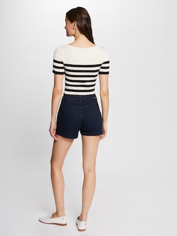 Coupe slim Jean Morgan en bleu