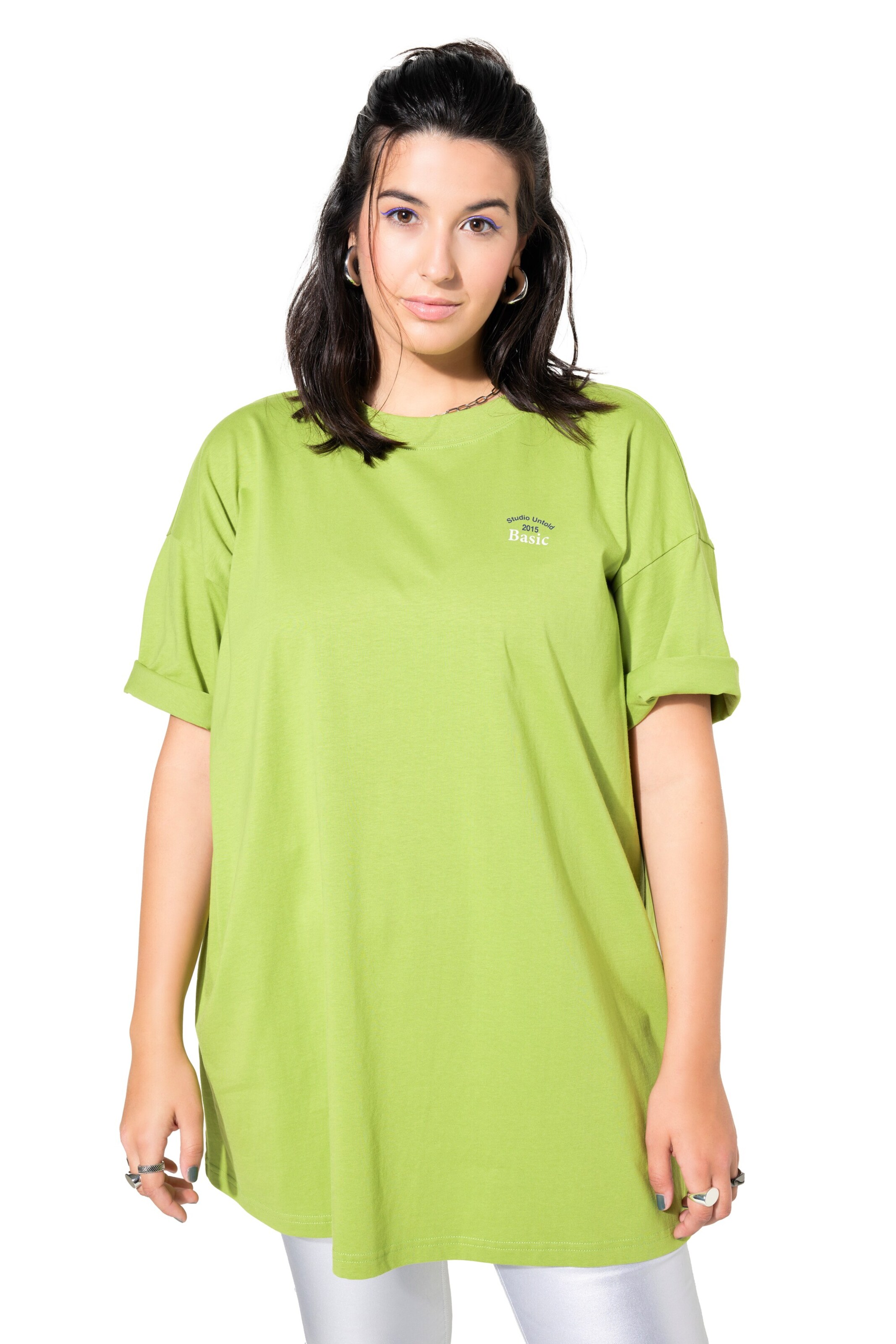 Studio Untold Shirt in Groen: voorkant