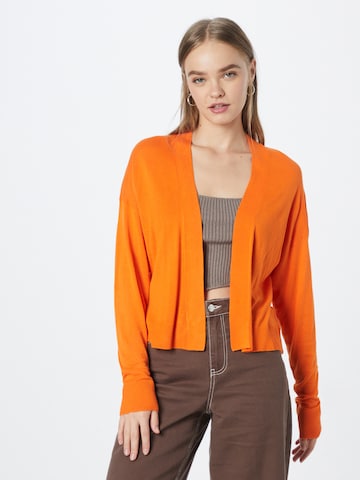 Oasis Knit Cardigan in Orange: front